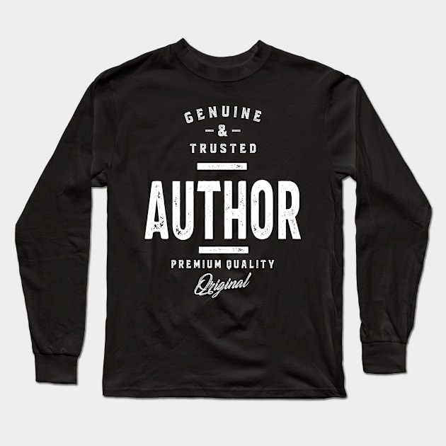 Genuine and Trusted Author Job Title Gift Long Sleeve T-Shirt by cidolopez